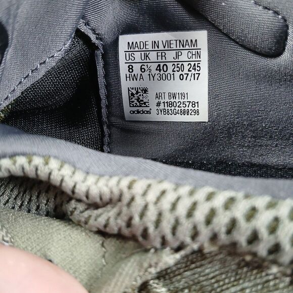 Adidas Alphabounce Beyond Men 8 Olive Cushioned Knit Running Sneaker - Picture 13 of 13